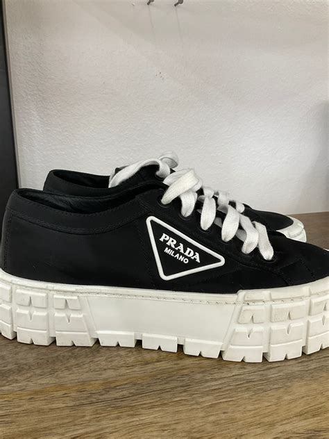 prada women sneakers|Prada denim sneakers.